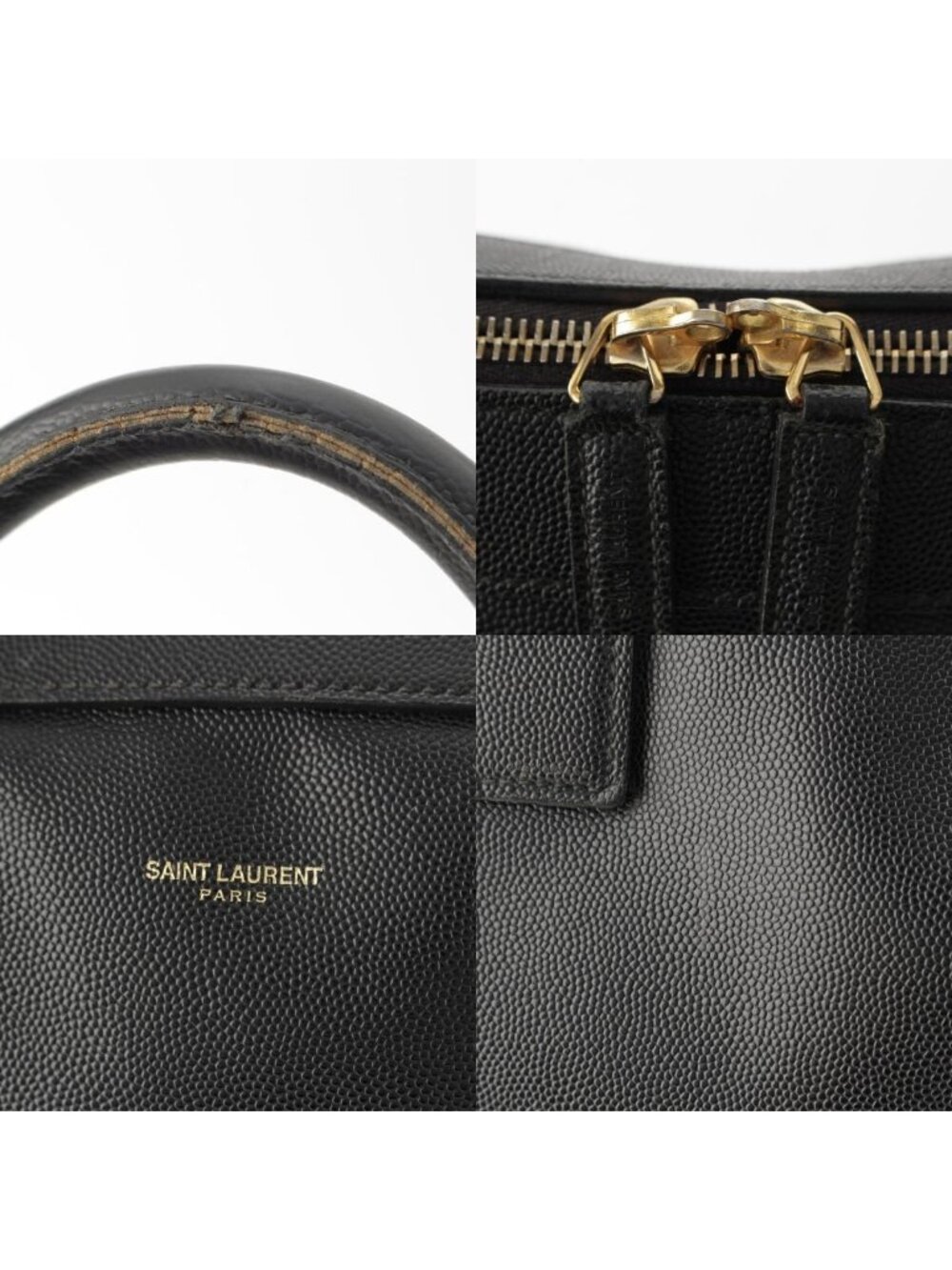 Saint Laurent Classic Museum Flat Leather Briefcase Black - Picture 8 of 10